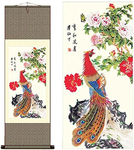 Sunmir (TM) Silk scroll painting Song of the Phoenix