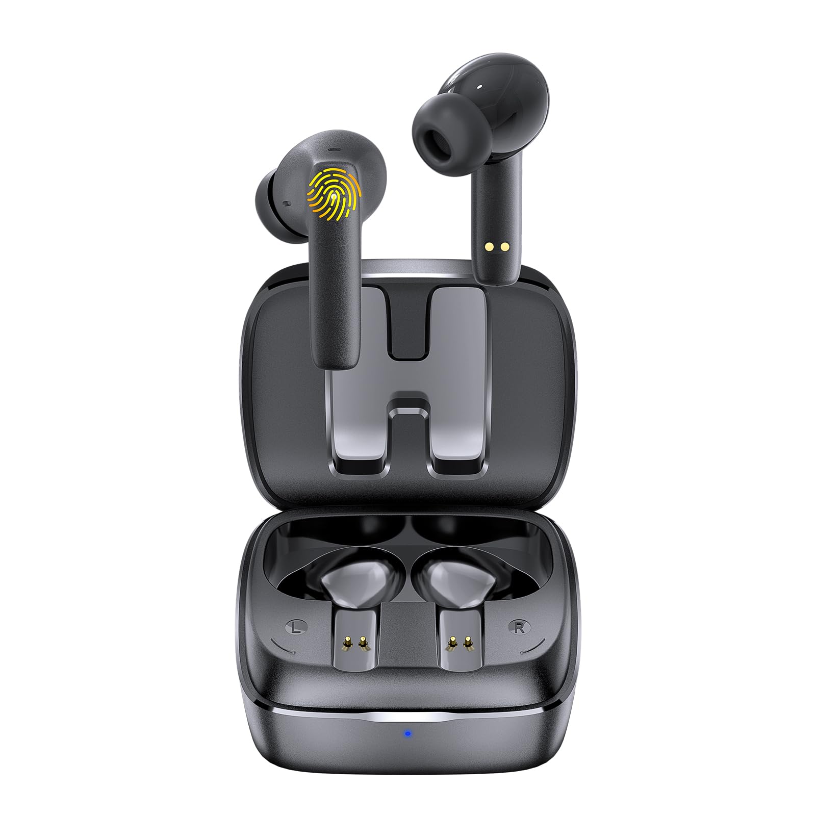 MANKIW Ear Buds Wireless Bluetooth Earbuds, True Wireless Earbuds for iPhone/Android/Samsung/iOS,in-Ear Headphones with Microphone,Bluetooth 5.3 HiFi Earphone Charging Case 80H IPX6 Waterproof