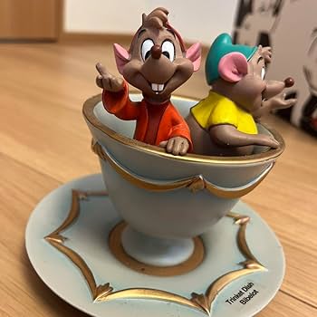 WDCC シンデレラ ガスとジャック ティーカップ ディズニー フィギュア