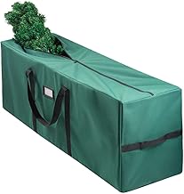 Christmas Tree Bag for Christmas Tree Storage Bag (Canvas) - Xmas Tree Bag fits 8 FT Artificial dissembled Tree - Heavy Christmas Tree Tote, Reinforced Handles- Christmas Tree Storage Tote Waterproof