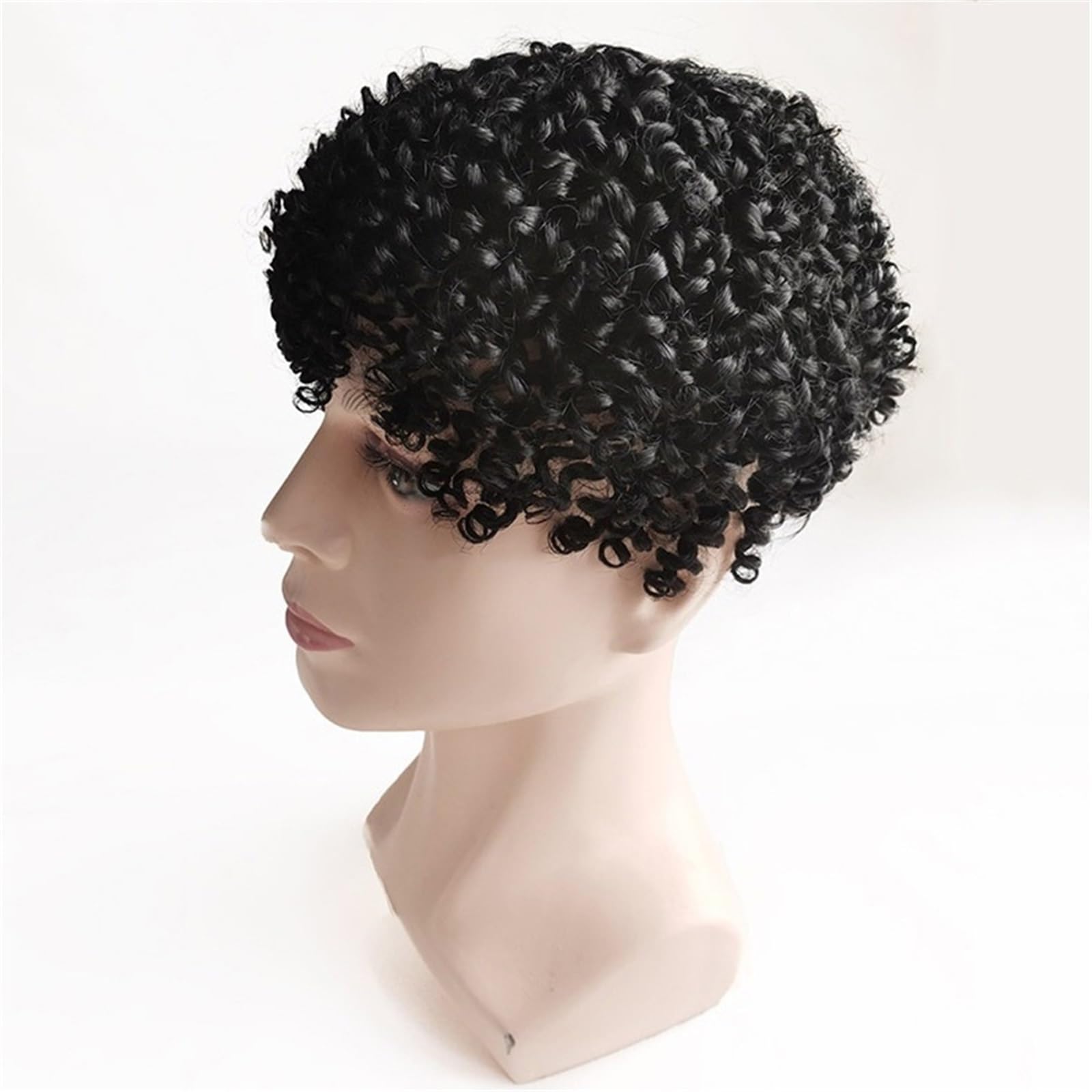 Uomini Tropper Sistema di Capelli Umani for Uomo, Protesi for Maschili in Pizzo Francese Traspirante