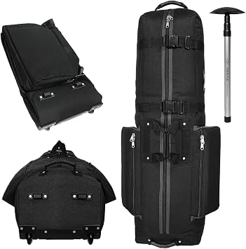 CADDYDADDY Constrictor Golf Travel Bag Cover w/Thick Dense Foam Padded Top