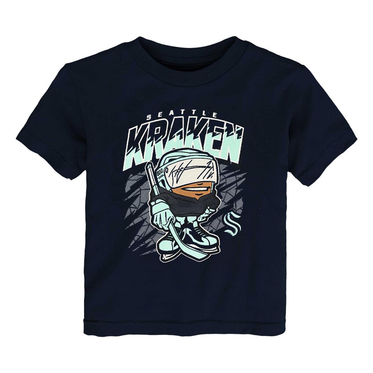 OuterstuffSeattle Kraken Infant Baby 12-24 Month Tuff Guy Team Logo T-Shirt