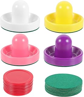 Kisangel 1 Conjunto Conjunto De Acessórios De Air Hockey Discos De Air Hockey De Mesa Discos De Hóquei No Gelo Pás De Hóquei No Gelo Discos De Jogo De Hóquei Pás De Hóquei Em Raquete De