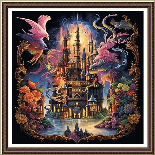 Opiniones de Kits estampados los preferidos por los clientes. 47 Foxhool - Kits de punto de cruz para principiantes con estampado, gama completa de kits de bordado para adultos, kit de punto de cruz, patrones de bordado para kit de punto de...