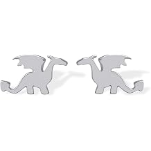 Boma Jewelry Sterling Silver Dragon Stud Earrings