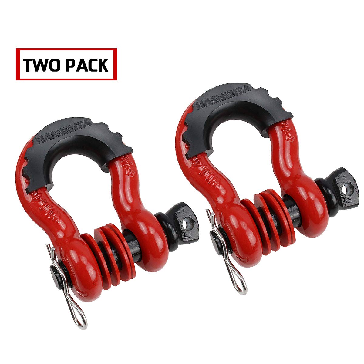 Buy HASHENTA Shackles 3/4" D Ring Shackle (2 Pack) 41,887Ibs Break