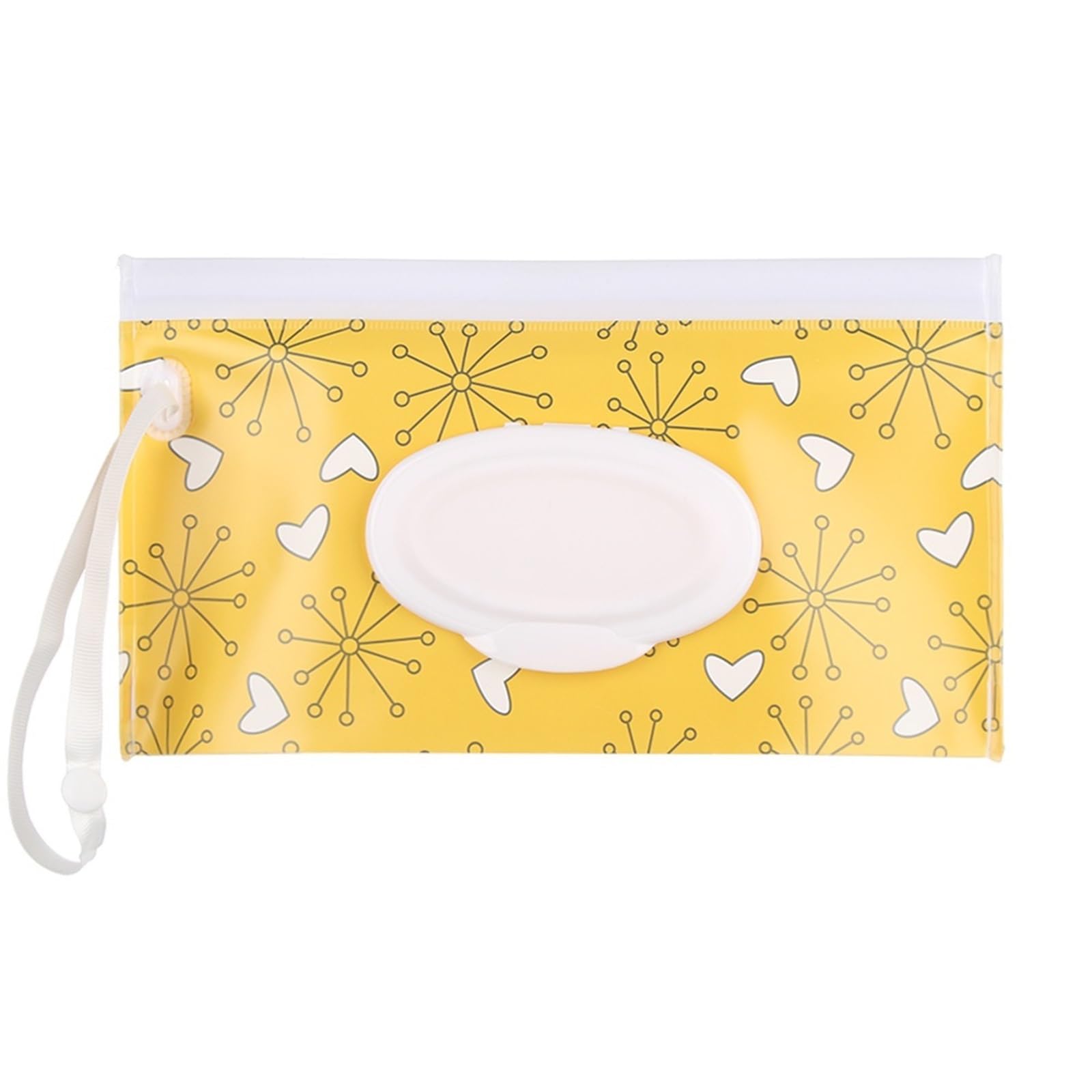 1Pc Wet Wipes Bag Portable Flip Cover Snap-Strap Cosmetic Pouch Tissue Box Outdoor Carrying Case Accessories(Style 1-2)