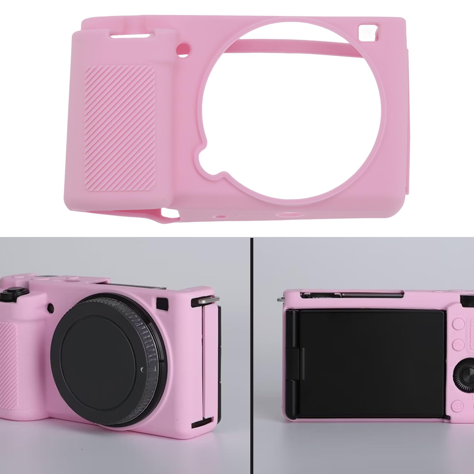 Sony Rx100 Vii Rieibi Coque De Protection En Silicone Souple Pour Appareil Photo Sony ZV-E10 ZVE10, Coque Légère En Caoutchouc Souple Pour Sony Alpha ZVE10, Noir, Étui Pour Appareil Photo Coque Silicone