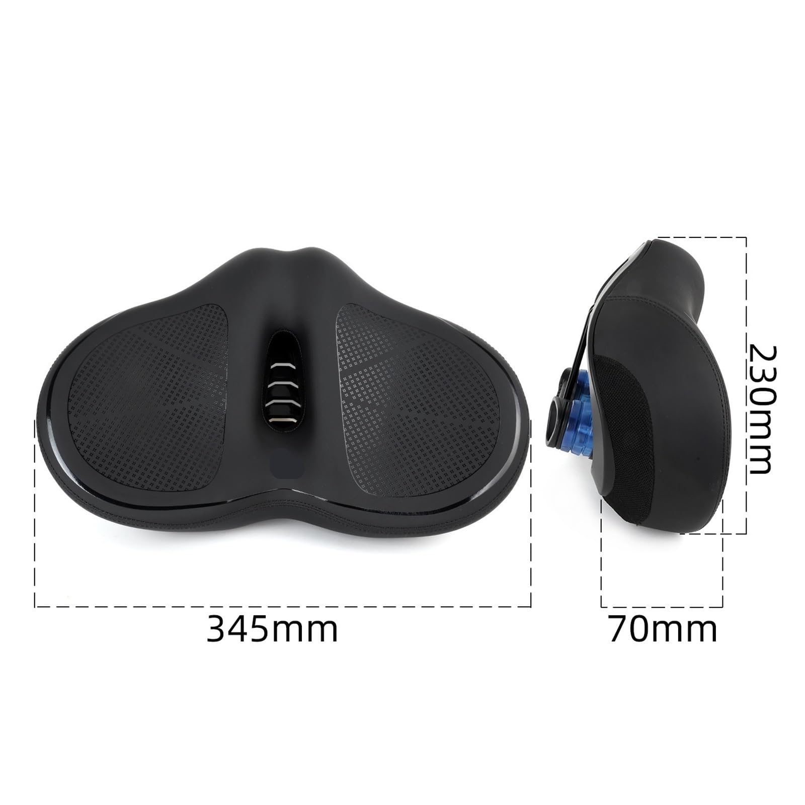 Générique Selle de vélo 412 électrique Pliant, Coussin siège épaissi et élargi, imperméable irrégulier(9920-color)