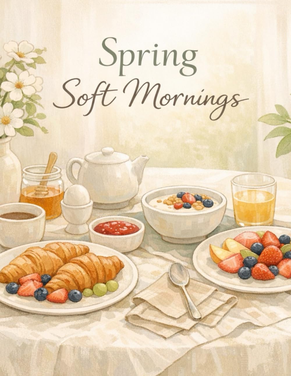 Spring Soft Mornings: A Cozy Spring Coloring Book (Cozy Seasons)