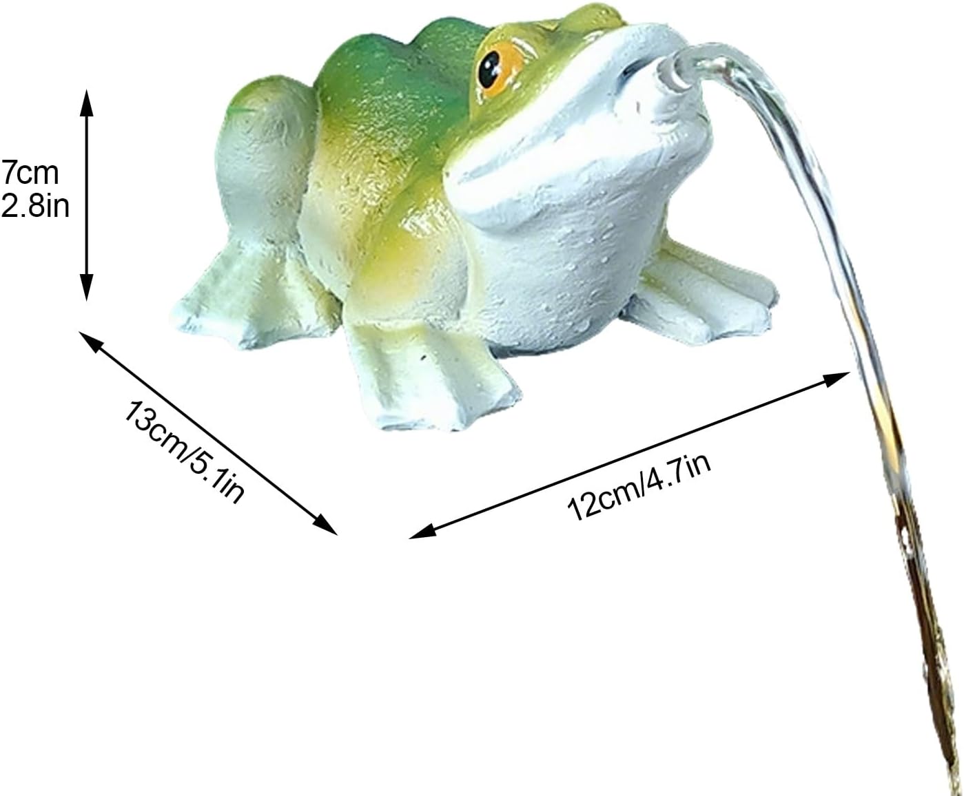 Garden Pond Spitters, Garden Decor for Koi Pond, Fish Tank Automatic Circulation Water Landscaping Ornaments, Feature Statue for Garden, Yard, Lawn
