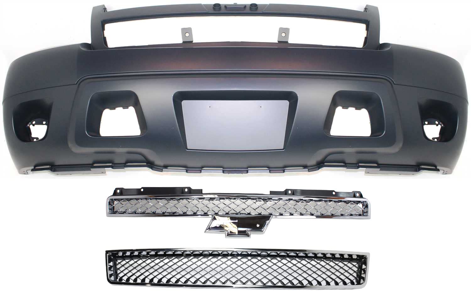 Garage-Pro Bumper Cover KIT Compatible with Chevrolet Tahoe 2007-2014, Avalanche 2007-2013, Suburban 1500, Suburban 2500 Primed Front
