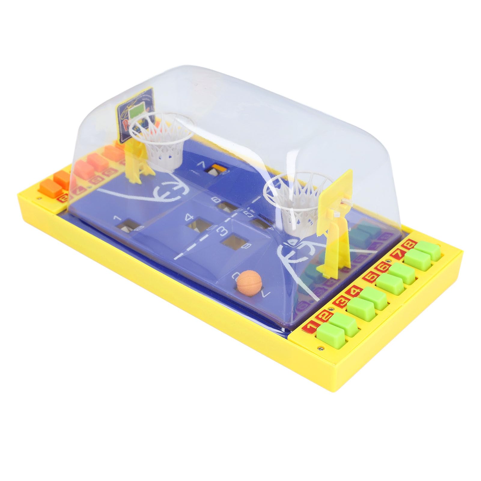 Zerodis Finger-Basketball-Tischspiel, Sicheres Interaktives Basketballspiel-Spielzeug, Verbessert die Fingerfertigkeit, Koordinationsfähigkeit, Emotionale Kommunikation, 2 Spieler für