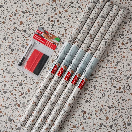 67.5cm X 2m (Pack Of 5 App Kit) D-c-fix Marble Romeo Grey Sticky Bac – LJ Automotive - View #2