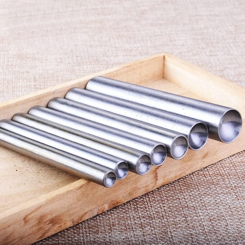 Mushroom Domed Snap Rivet Setting Steel Spike Studs Punch setter Hand Punching Tool for leather craft garment shoe hat DIY|Punching| - - (Color: 6mm)