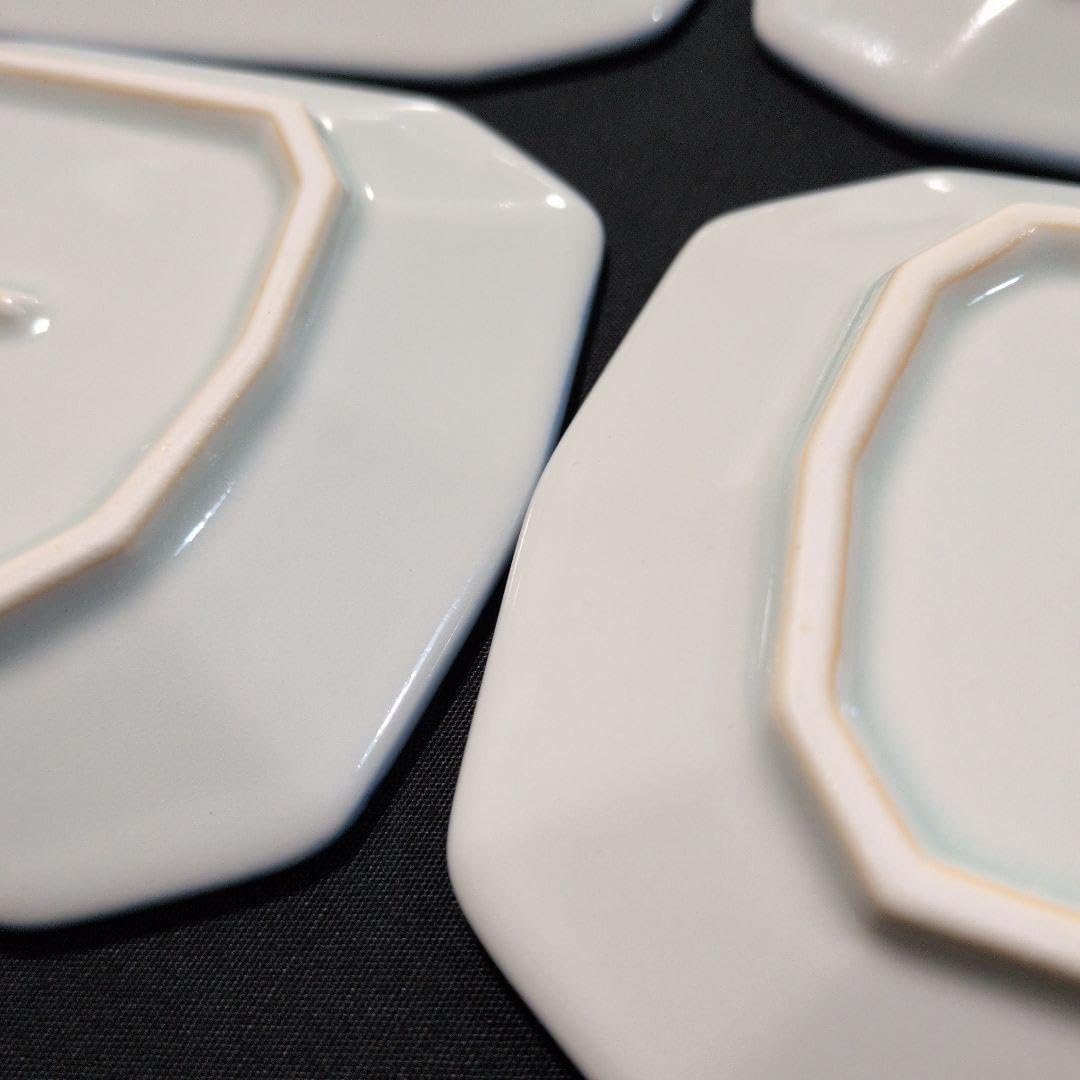 有田焼 其泉窯 十二角銘々皿 5枚