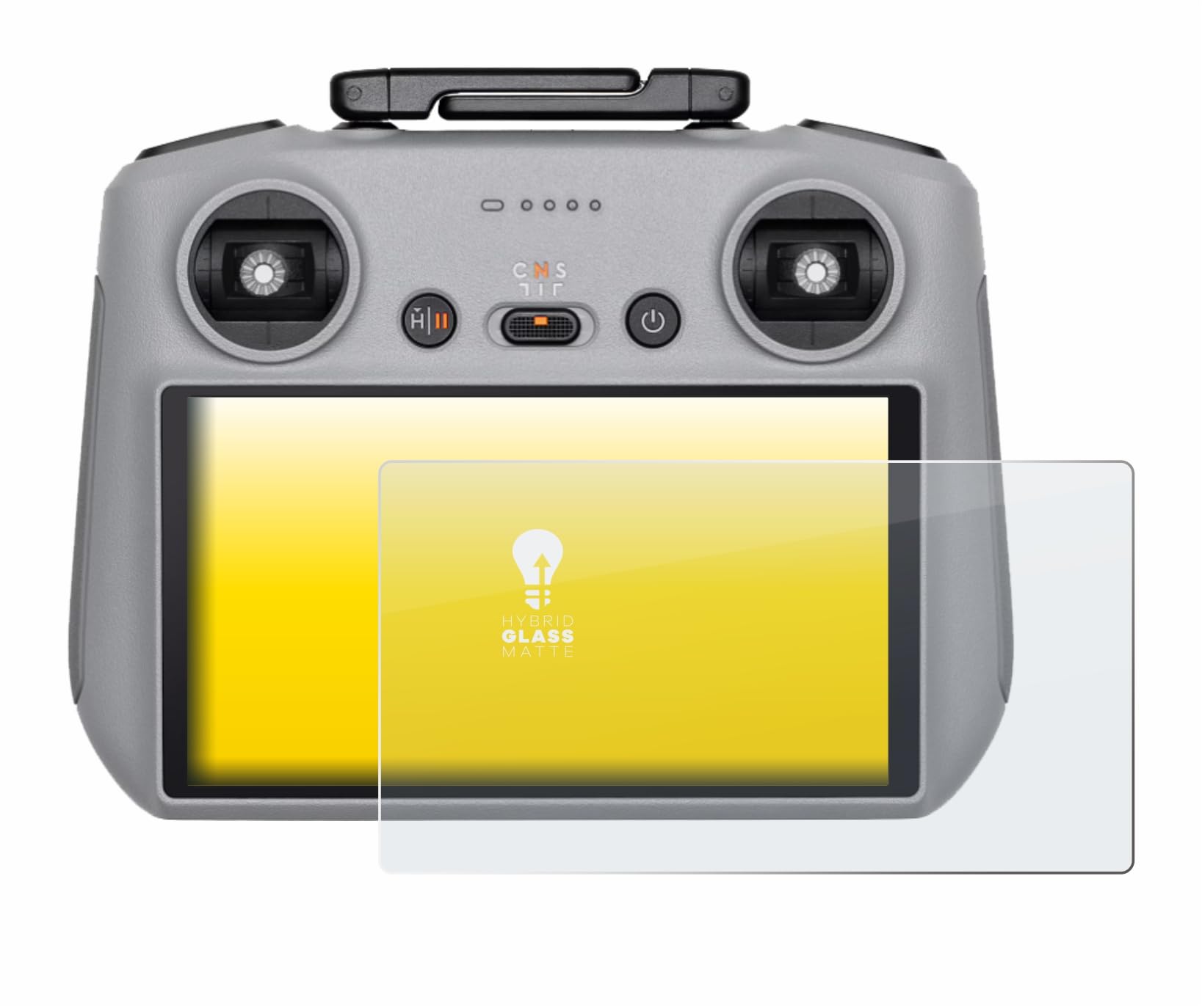 upscreen Matte Screen Protector Glass Film compatible with DJI RC 2 - Anti-Glare, Anti-Fingerprint, 9H Glass Protection