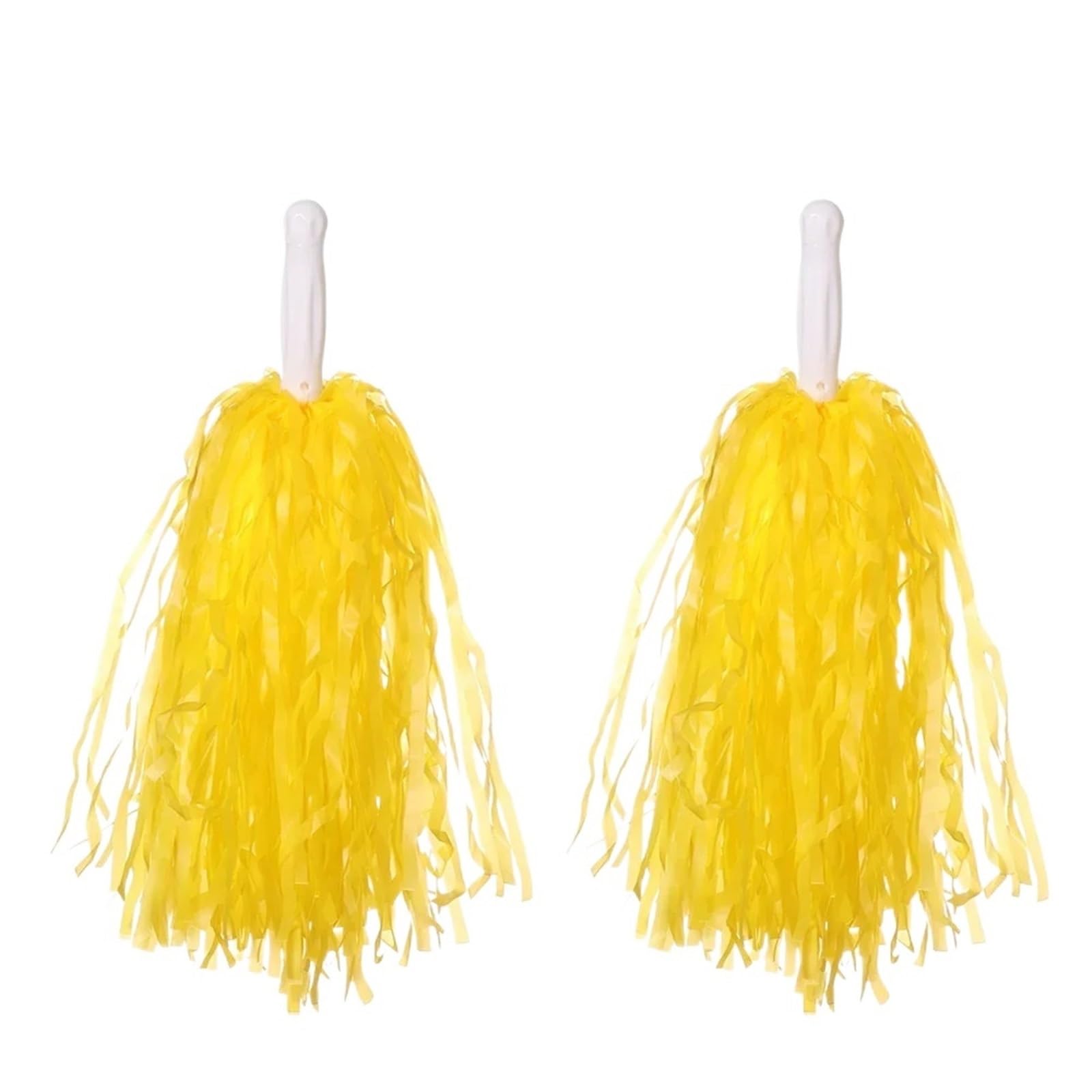 Pompom 1Pair Rainbow Plastic Cheerleader Pompoms Girl Cheer Refueling Props Cheerleading Pom Ppom for Cheerleaders(Color 5)
