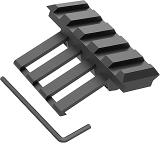 30 Degree Rail Mount 5 Slots Offset Picatinny Weaver Rail for Mounting Laser/Mini Red Dot/Flashlight - TPO