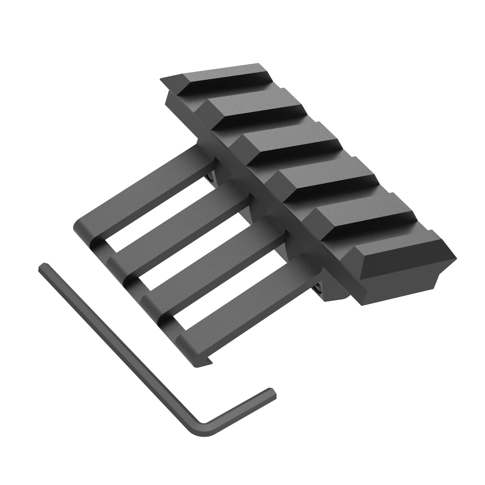 TPO 30 Degree Rail Mount 5 Slots Offset Picatinny Weaver Rail for Mounting Laser/Mini Red Dot/Flashlight (1pc)