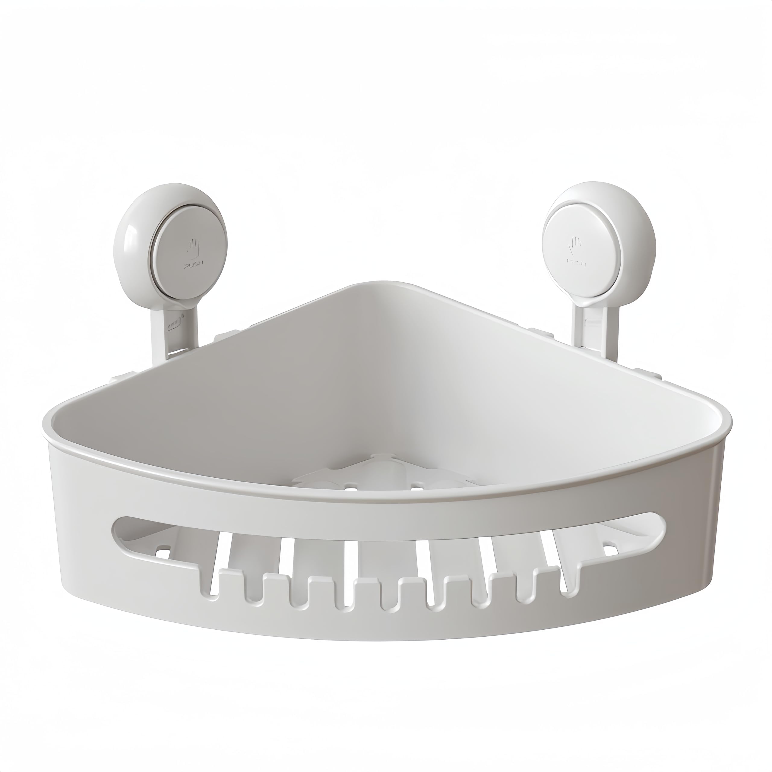 TONAUA Corner Shower Caddy Suction Cups Heavy Duty Big Size Corner Shower Shelf Basket Wall Mounted Shower Organizer