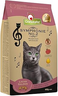 GranataPet Symphonie No. 2 Salmon, Dry Food for Cats, Complete Feed without Grains and Added Sugar, Tasty Cat Food with Fine Fish, 300 g product image