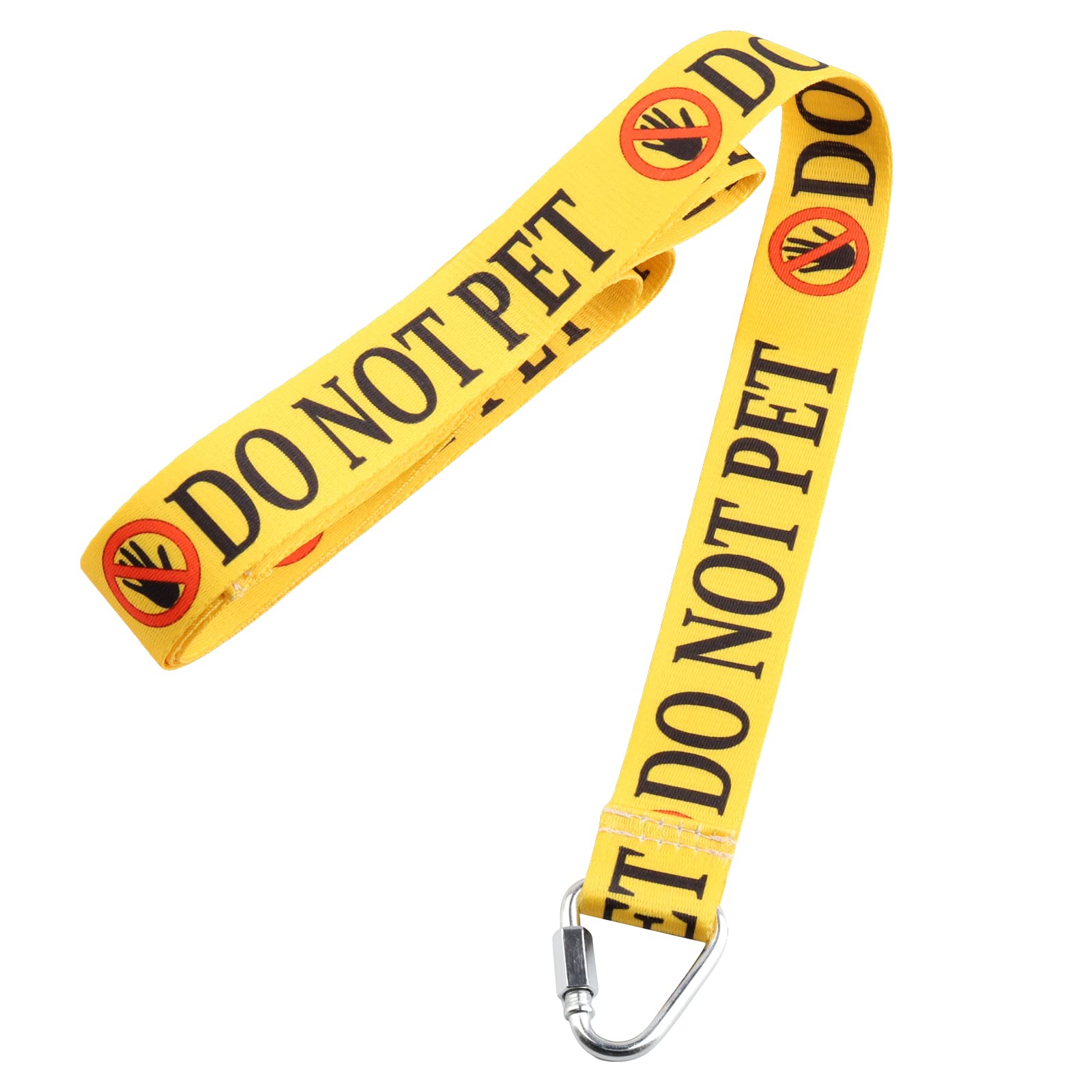 JXGZSO Correa para perro con texto en inglés "Do Not Pet/Not Dog Friendly/No Eye Contact Dog Lead Give Me Space" para perro de rescate (no correas para mascotas)