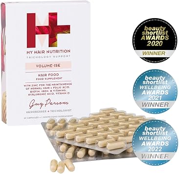 MHD Volume-ISE Biotin Capsules Hair Vitamins | 60 Hair Vitamins for Growth and Hair Loss | Biotin Supplements with Zinc, BVitamins, Collagen & Cysteine | Pack of 60 1 Month Supply