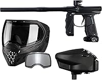 Vista 6 de Empire Mini GS - Marcador electrónico para pistola de paintball con Empire Halo Too, cargador de paintball electrónico y máscara térmica EVS