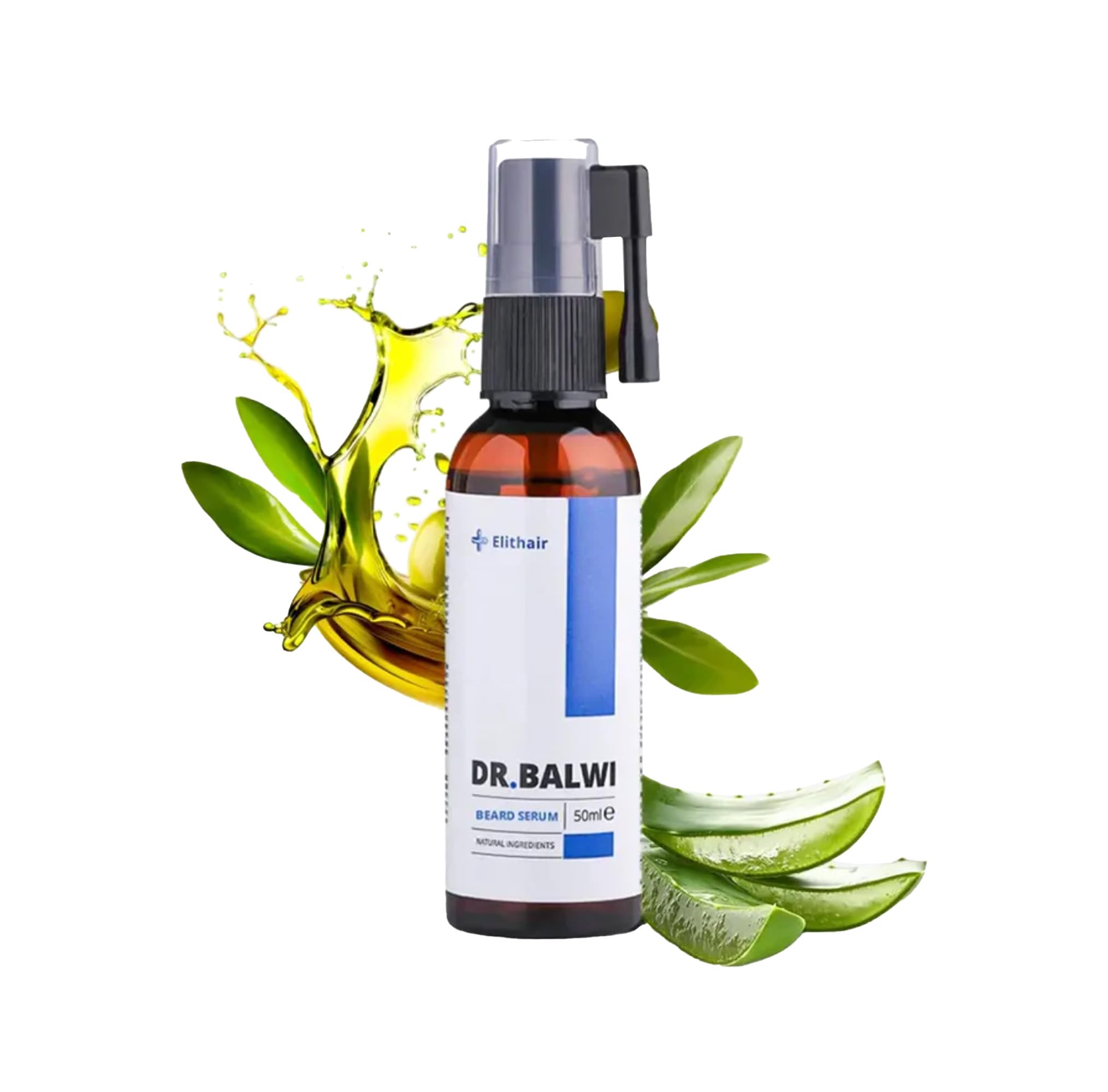 Dr. Balwi Sérum pour barbe - Pour une croissance plus dense de la barbe avec Procapil, anagaine et cellules souches végétales - Renforce les racines des cheveux et apaise la peau - Sans silicone ni