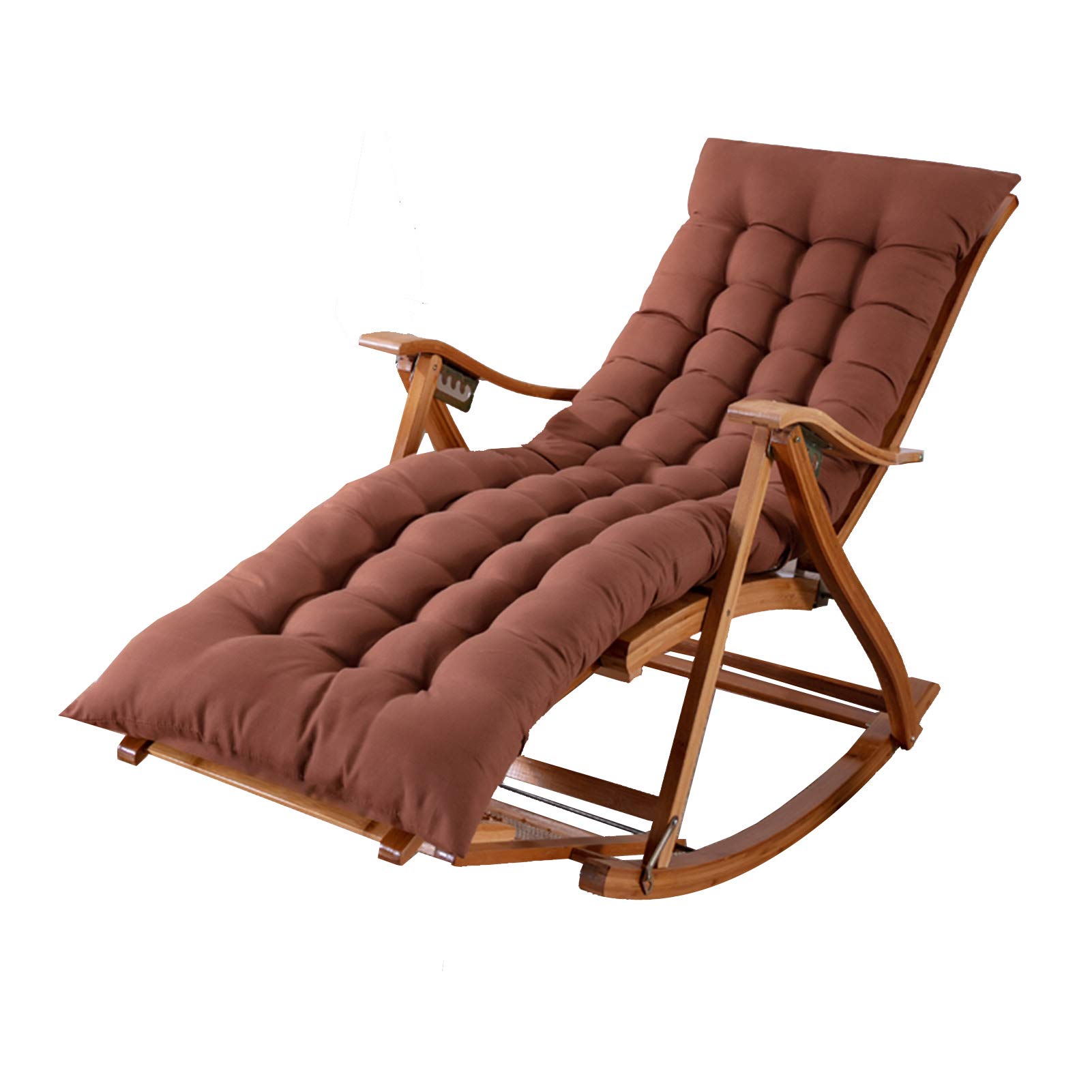 Buy XEWNEGTZI Folding Recliner Outdoor Chair Adjustable Bamboo Rocking