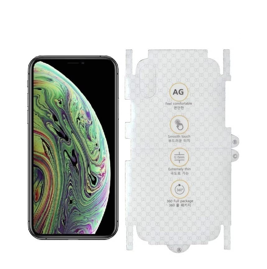 ELEF Back Matte Screen Protector Unbreakable Membrane Scratch Guard (Transparent) 360 Degree Matte Membrane For iPhone Xs (B0BSH99QVD) Amazon Price History, Amazon Price Tracker