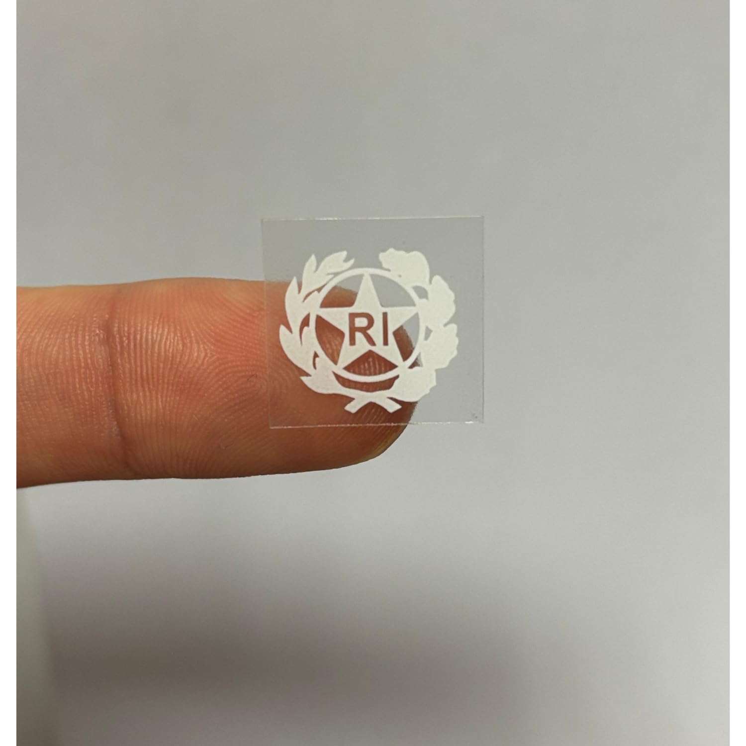 StampaGenerale® - Bollino Adesivo per Targa Auto e Moto con Stemma Logo RI in PVC Resistente e Impermeabile Facile da Applicare Ideale per Restauri (13x13 mm) (2, Bianco)
