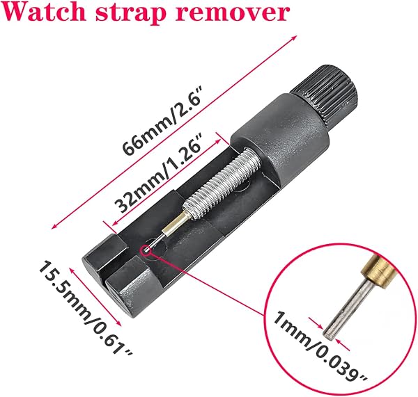 Kit D'outils de Réparation de Bracelet de Montre, Outil de Réglage de Retrait de Maillons de Montre pour Réglage Accourcir Bracelet - 2