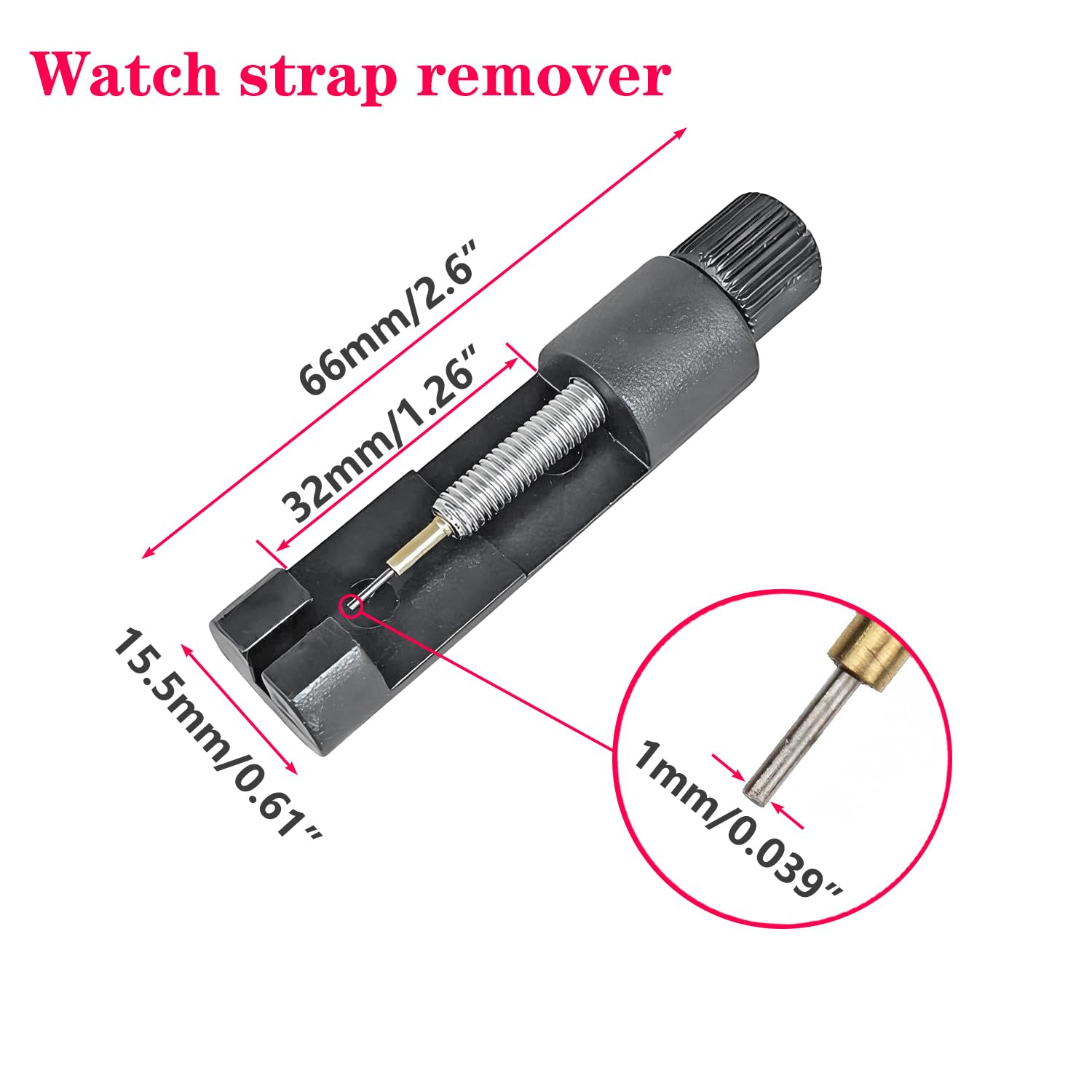 Kit D'outils de Réparation de Bracelet de Montre, Outil de Réglage de Retrait de Maillons de Montre pour Réglage Accourcir Bracelet - 2