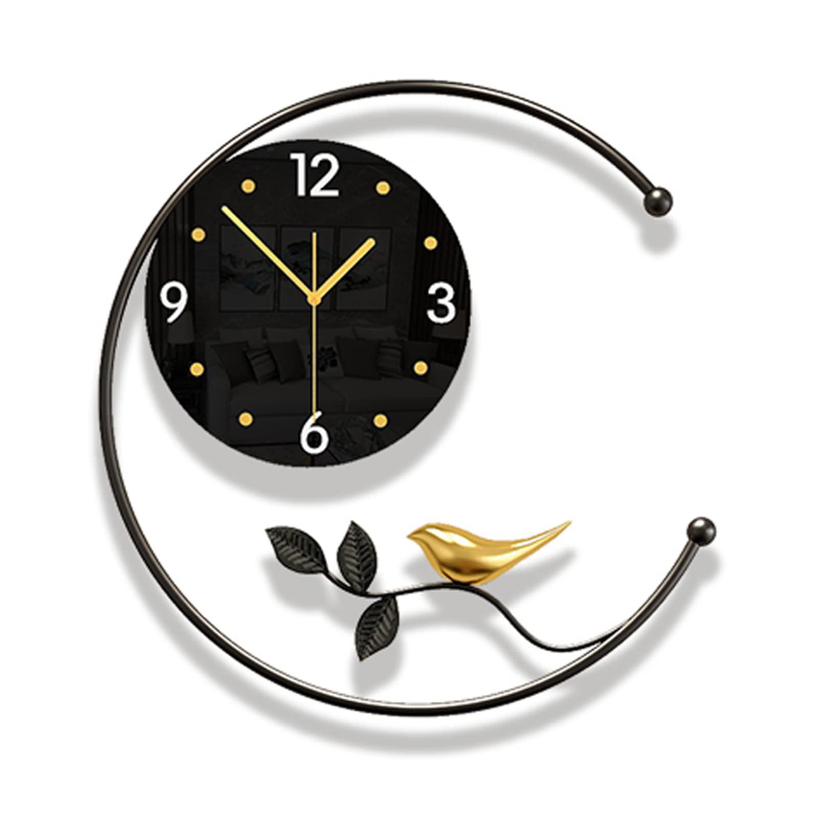 MYUYEE Modern for Living Room ation, Office Bedroom Dining Room Wall ation Silent Clock,55 x 56 cm