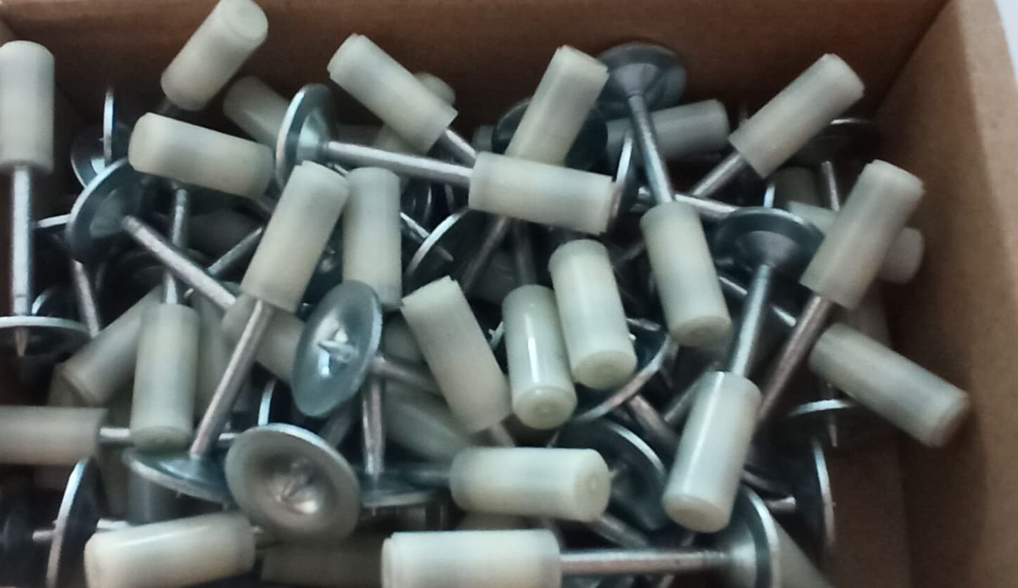 200 Mini Handmatige Stalen Nagels, 7.3mm voor Beton, Geluidsarme Muur Bevestigingsgereedschap voor Cement, Wire Hider, Plafond Kabel Duct Armatuur Installeren