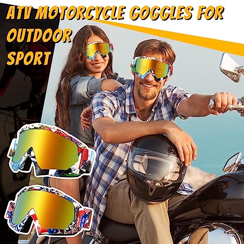 Gafas de motocross resistentes al viento para ojos protegidos 6