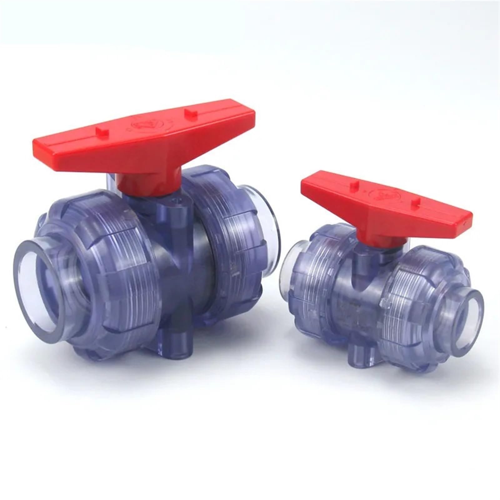 1 przezroczysty zawór kulowy z PVC, średnica wewnętrzna 20 63 mm, przyłącza węży do akwarium, nawadnianie ogrodu, adapter rurki wodnej (I.D32 mm (DIN))
