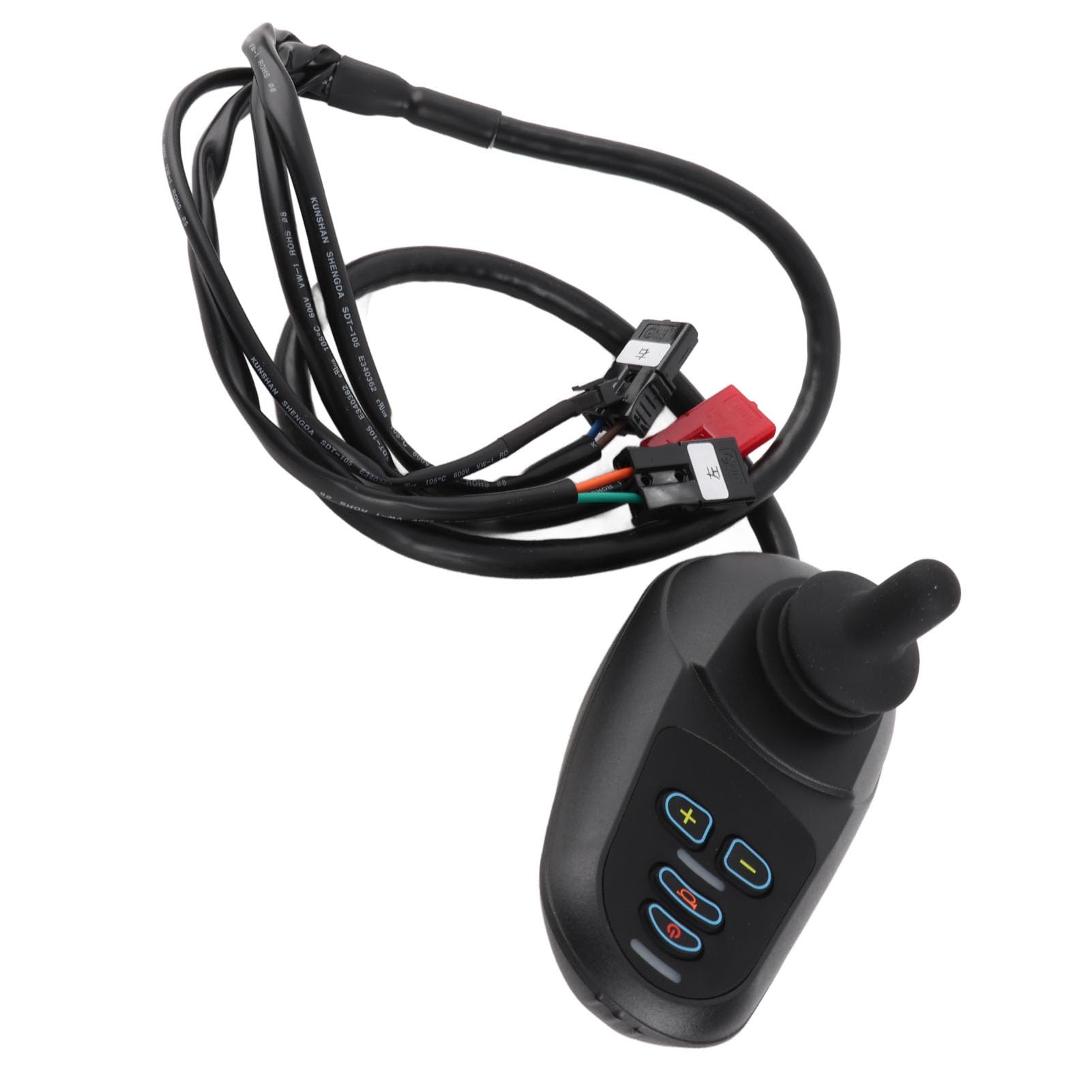 Cryfokt Controlador de Silla de Ruedas Eléctrica, Palanca de Mando Multifuncional con Rampa de Estacionamiento, Protección Antideslizante contra Sobrevelocidad, para Sillas de Ruedas