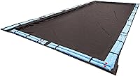Blue Wave 8-Year Rectangular Inground Pool Winter Cover 25x45 ft - Heavy-Duty, Algae-Blocking, Wind-Resistant Protection