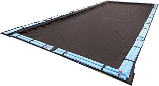 Blue Wave 8-Year Rectangular Inground Pool Winter Cover 25x45 ft - Heavy-Duty, Algae-Blocking, Wind-Resistant Protection