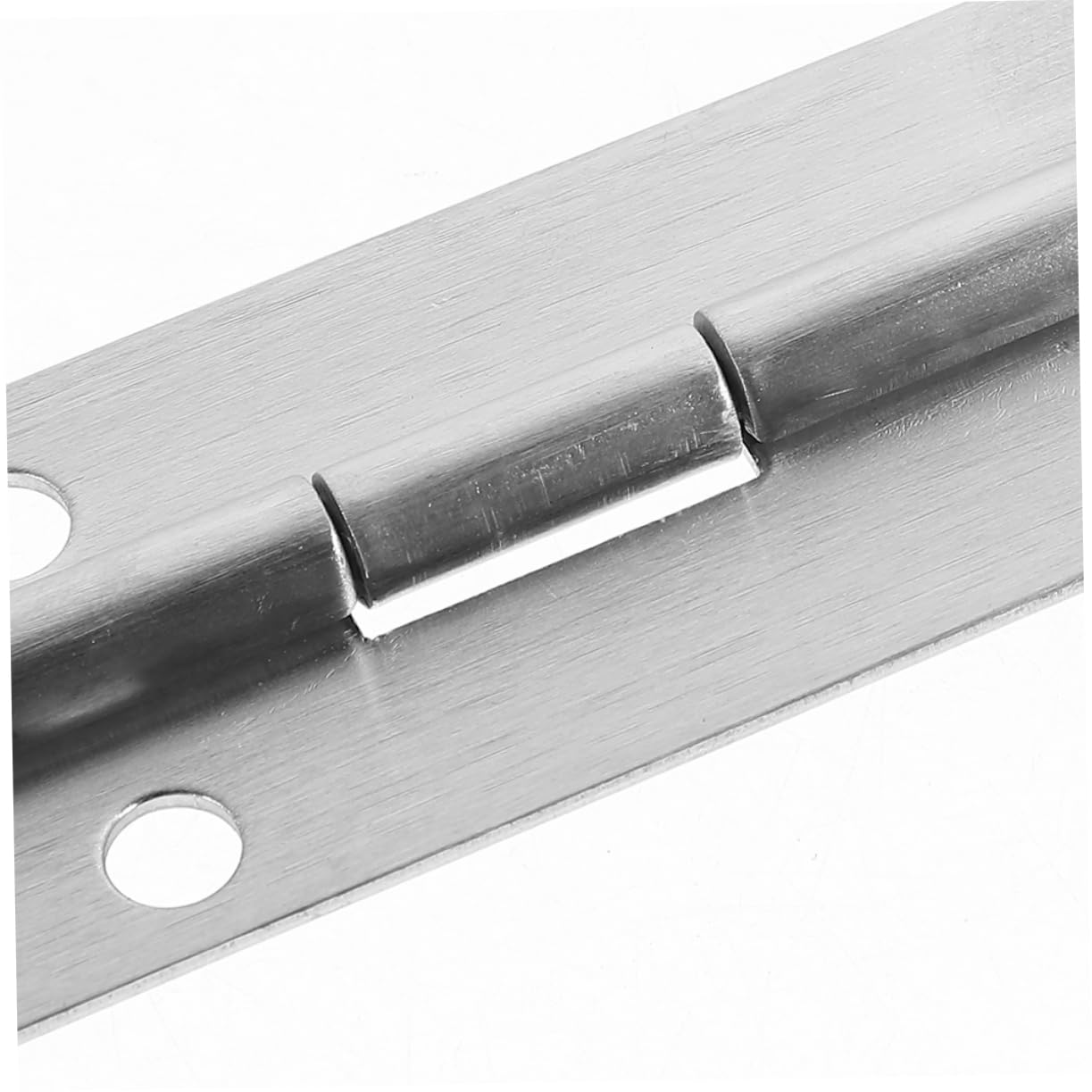 6 Bisagras Continuas de Acero Inoxidable para Piano y Puertas, Resistentes al Desgaste, Plata, Fácil Instalación, Paquete de 6 Piezas para Muebles y Gabinetes