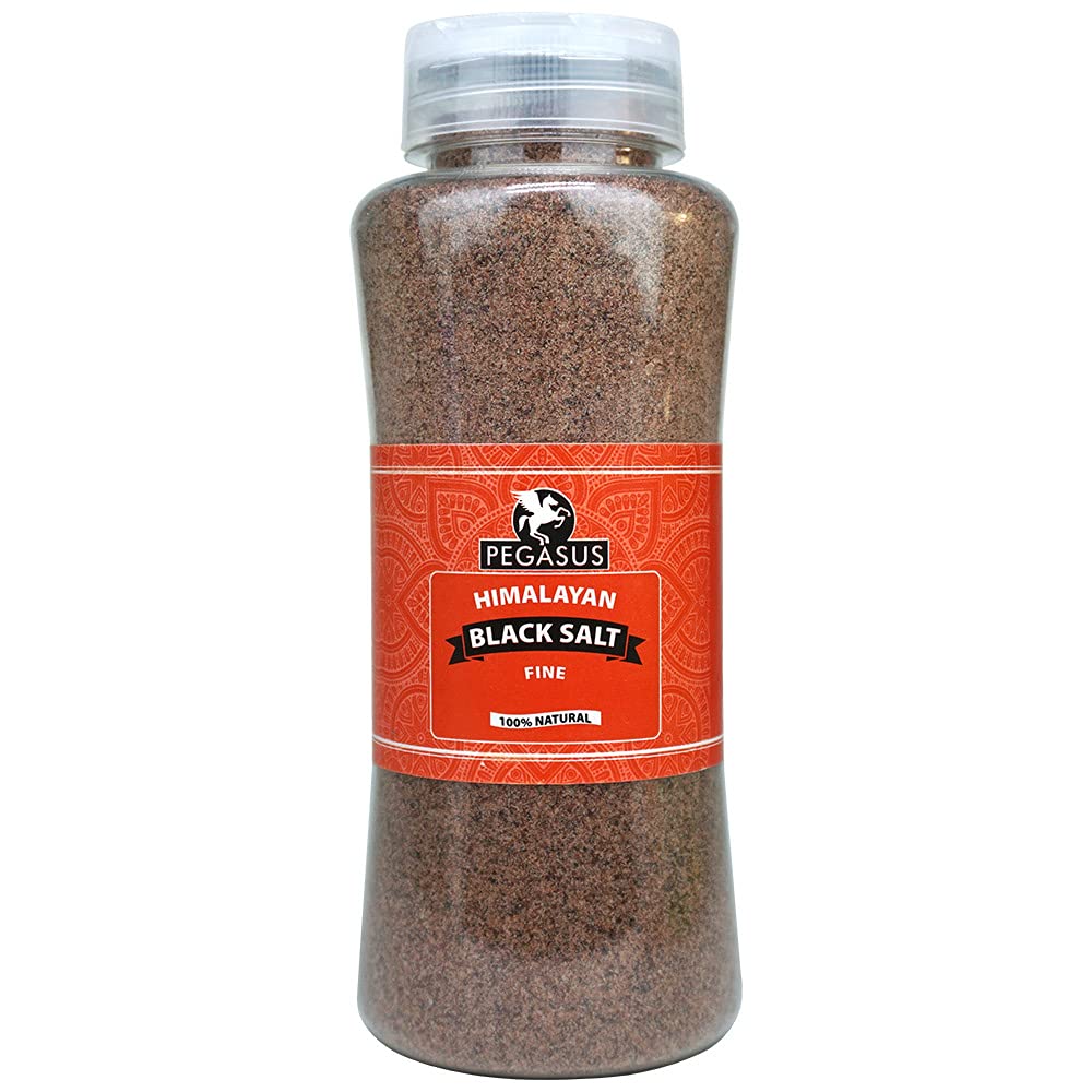 Pegasus Himalayan Black Salt Fine 800g, (Pack of 1),100% Natural Kala Namak for Indian & Asian Cooking, Chaat Masala, Fruit, Snacks & Everyday Seasoning