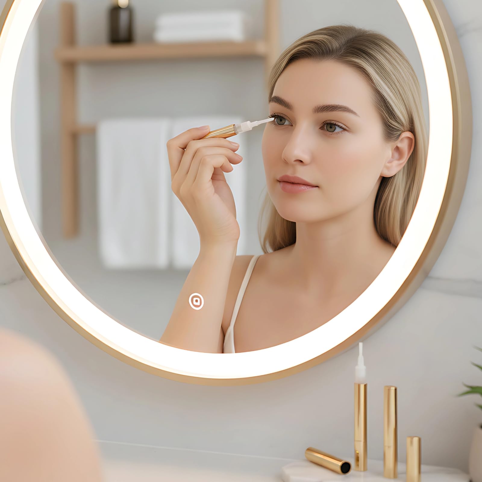 24 szt. puste pojemniki na długopisy, 3 ml, złoty pisak olejowy do paznokci z pędzlem, aluminiowy pojemnik na próbki kosmetyków jako obrotowy ołówek do serum do rzęs, błyszczyk do ust i lakieru do