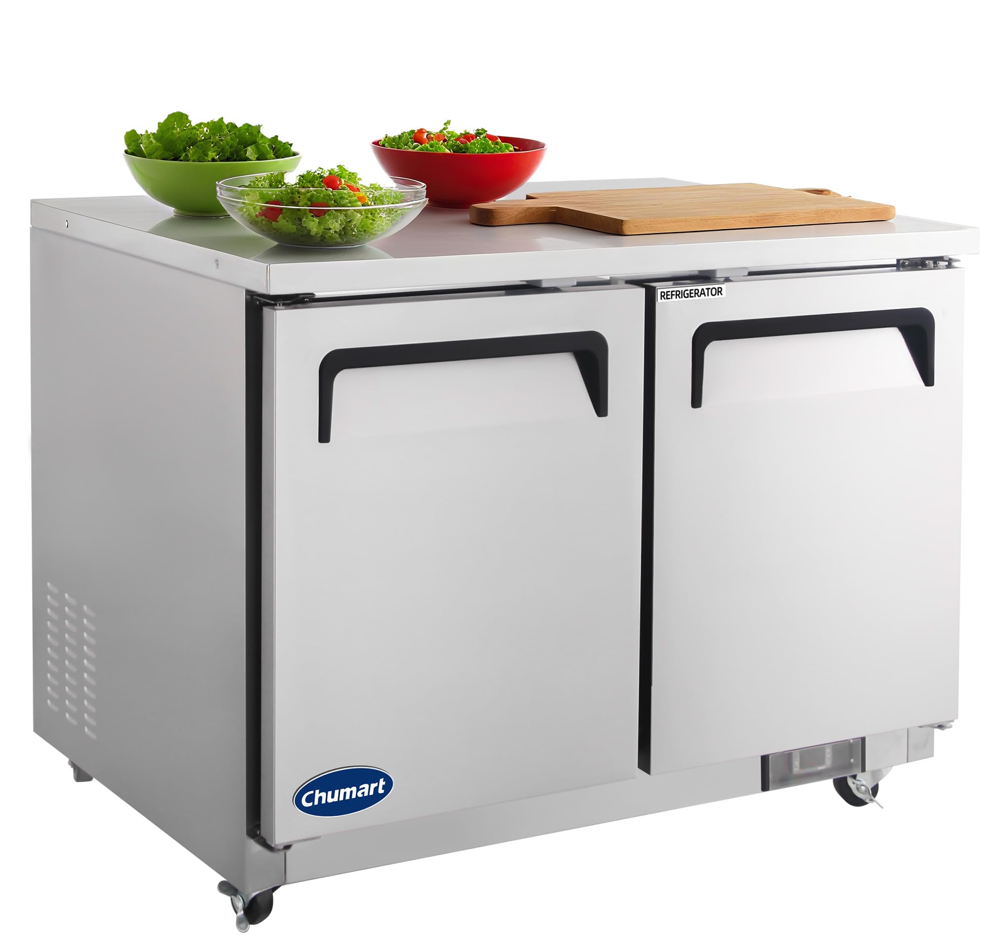 CHUMART CM-UC-48S 12 cu ft Compact Fridge Stainless Steel