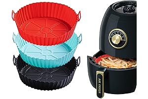 3 Pack Air Fryer Silicone Liners, Super Value Choice for Your Kitchen