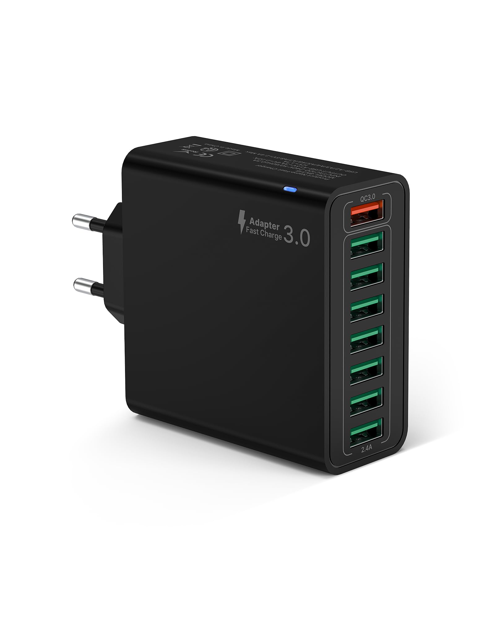 6-Port Multi Charger Plug UK Charging Power Adapter
