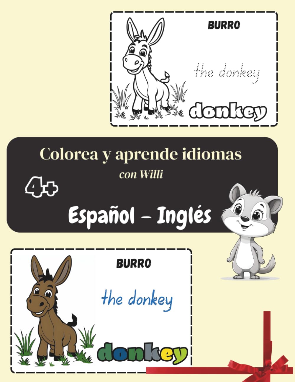 Aprender idiomas coloreando – Español e Inglés: para niños: a partir de 4 años